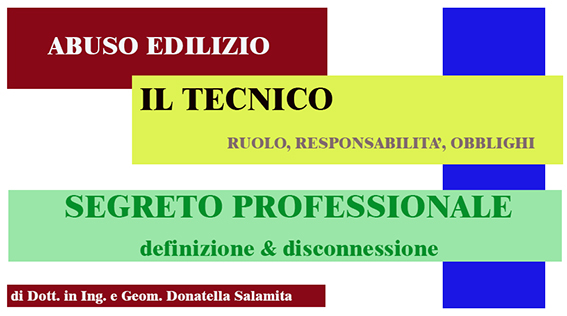 responsabilità del progettista, art. 481 codice penale